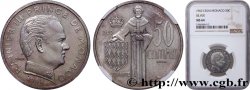 MONACO - FÜRSTENTUM MONACO - RAINIER III. Essai de 50 Centimes argent  1962 Paris