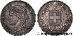 SUISSE 5 Francs Helvetia 1892 Berne