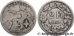 SCHWEIZ 2 Francs Helvetia 1860 Berne