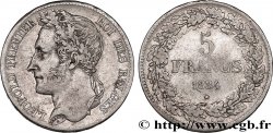 BELGIQUE - ROYAUME DE BELGIQUE - LÉOPOLD Ier 5 Francs Léopold Ier, tête laurée 1834 Bruxelles