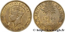 BRITISH WEST AFRICA 2 Shillings Georges VI 1946 Heaton