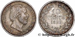NIEDERLANDE 10 Cents Guillaume III 1889 Utrecht