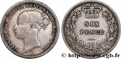 ROYAUME-UNI 6 Pence Victoria 1879 