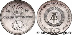 REPúBLICA DEMOCRáTICA ALEMANA 10 Mark Johann Gutenberg 1968 Berlin