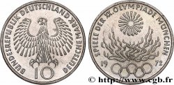 ALLEMAGNE 10 Mark / XXe J.O. Munich - Flamme olympique 1972 Stuttgart