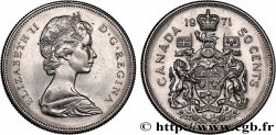 CANADA 50 Cents Elisabeth II 1971  AU 