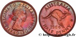 AUSTRALIEN 1/2 Penny Élisabeth II 1964 Perth