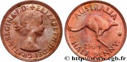 AUSTRALIE 1/2 Penny Élisabeth II 1964 Perth