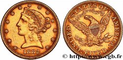 OR, PALLADIUM ET PLATINE INVESTISSEMENT 5 Dollars &nbsp;Liberty&nbsp; 1882 Philadelphie