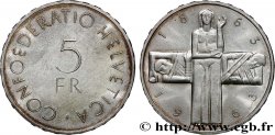 SUISSE 5 Francs centenaire de la Croix Rouge 1963 Berne 