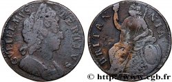 VEREINIGTEN KÖNIGREICH 1/2 Penny Guillaume tête laurée / Britannia 1697 