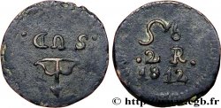 MEXIKO 2 Reales Province de Oaxaca, monnayage insurgé 1812 