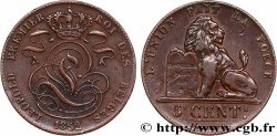 BELGIUM 5 Centimes Léopold Ier 1852  XF 