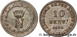 ITALY - KINGDOM OF ITALY - NAPOLEON I 10 Centesimi 1812 Milan