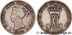 ITALIE - DUCHÉ DE PARME DE PLAISANCE ET DE GUASTALLA - MARIE-LOUISE D AUTRICHE 10 Soldi 1830 Milan TB/TB+ 