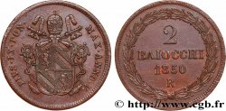 ITALY - PAPAL STATES - PIUS IX (Giovanni Maria Mastai Ferretti) 2 Baiocchi an IV 1850 Rome