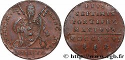 ITALY - PAPAL STATES - PIUS VII (Barnaba Chiaramonti) 1 Baiocco an XVII 1816 Bologne