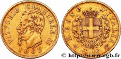 ITALY - KINGDOM OF ITALY - VICTOR-EMMANUEL II 10 Lire 1863 Turin