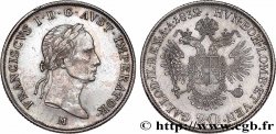 KINGDOM OF LOMBARDY-VENETIA - FRANCIS I 20 Kreuzer  1832 Milan AU/MS 