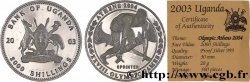 OUGANDA 2000 Shillings Proof Jeux olympiques d’Athènes 2003  SPL 