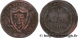 SVIZZERA - CANTON NIDVALDO 1/2 Batzen 1811 