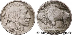ÉTATS-UNIS D AMÉRIQUE 5 Cents Tête d’indien ou Buffalo 1937 Philadelphie