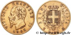 OR, PALLADIUM ET PLATINE INVESTISSEMENT 20 Lire Victor Emmanuel II  1865 Turin