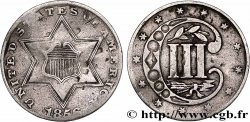 ÉTATS-UNIS D AMÉRIQUE 3 Cents 1856 Philadelphie