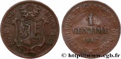 SVIZZERA - REPUBBLICA DE GINEVRA 1 Centime 1847 