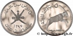 OMAN 5 Rials omani Proof Oryx blanc d’Arabie AH 1397 (1977)  MS 