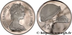 FIDJI 20 Dollars Proof coquillages 1978  SPL 