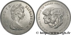 ROYAUME-UNI 25 New Pence (1 Crown) mariage du Prince de Galles et de Lady Diana Spencer 1981 