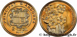 ANDORRA (PRINCIPALITY) 2 Centims Proof Narcisses 2013 