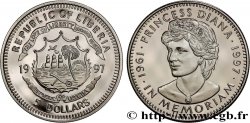 LIBERIA 5 Dollars Proof Princesse Diana 1997 
