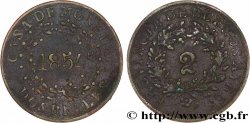 ARGENTINA 2 Reales Buenos Aires 1854 