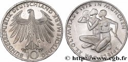 ALLEMAGNE 10 Mark Proof XXe J.O. Munich : basket-ball et canoeing 1972 Karlsruhe
