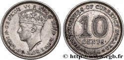 MALAYA 10 Cents Georges VI 1939 