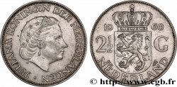 NETHERLANDS 2 1/2 Gulden Juliana 1960 Utrecht