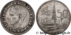 BELGIQUE 50 Francs Exposition Universelle de Bruxelles légende flamande 1958  TTB+ 