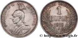 AFRICA ORIENTAL ALEMANA 1 Rupie (Roupie) Guillaume II Deutsch-Ostafrica 1910 Hambourg