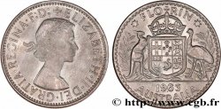 AUSTRALIA 1 Florin Elisabeth II 1963 Melbourne