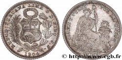 PERU 1 Dinero  1904 Lima