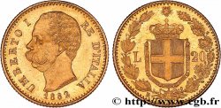 ITALIE 20 Lire Umberto Ier 1882 Rome SUP 