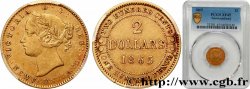 TERRE-NEUVE (NEW FOUNDLAND) - VICTORIA 2 Dollars 1865 