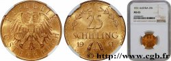 AUTRICHE 25 Schilling Proof aigle héraldique 1931 Vienne