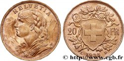 OR, PALLADIUM ET PLATINE INVESTISSEMENT 20 Francs  Vreneli   1935 Berne