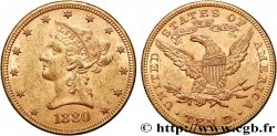 GOLD, PALLADIUM & PLATINUM INVESTMENT 10 Dollars &nbsp;Liberty&nbsp; 1880 Philadelphie