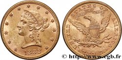 INVESTMENT GOLD 10 Dollars  Liberty  1882 Philadelphie