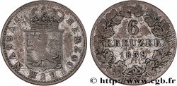 GERMANIA - NASSAU 6 Kreuzer Grand-Duc Guillaume 1839 