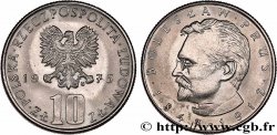 POLOGNE 10 Zlotych Boleslaw Prus 1975 Varsovie SUP 